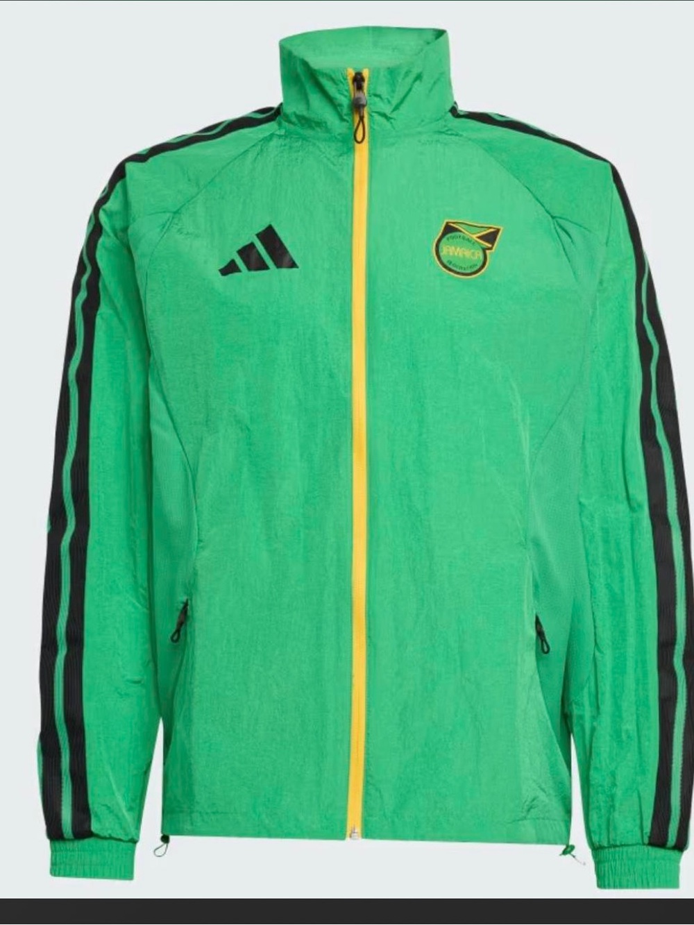 MSRP $120: NWT Adidas Jamaica x Bob Marley Home Anthem Jacket Green Mens Larger